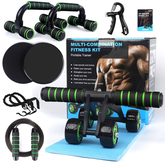 GlowMax™ 10-in-1 Fitness Kit - Ultimate Home Workout & Glow-Up Bundle (COMES WITH FREE GIFT BOX)